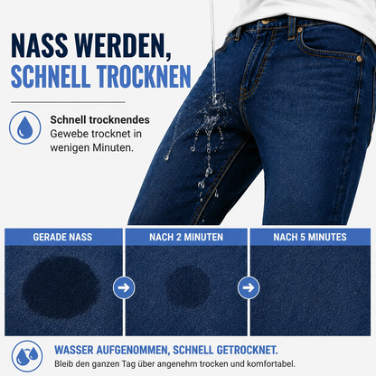 Herren Comfort-Stretch-Jeans mit schmalem geradem Bein – Lässige Alltagshose